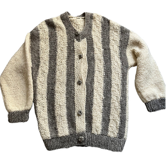 Chunky Wool Cardigan Women Size M-L - Picture 11 of 11